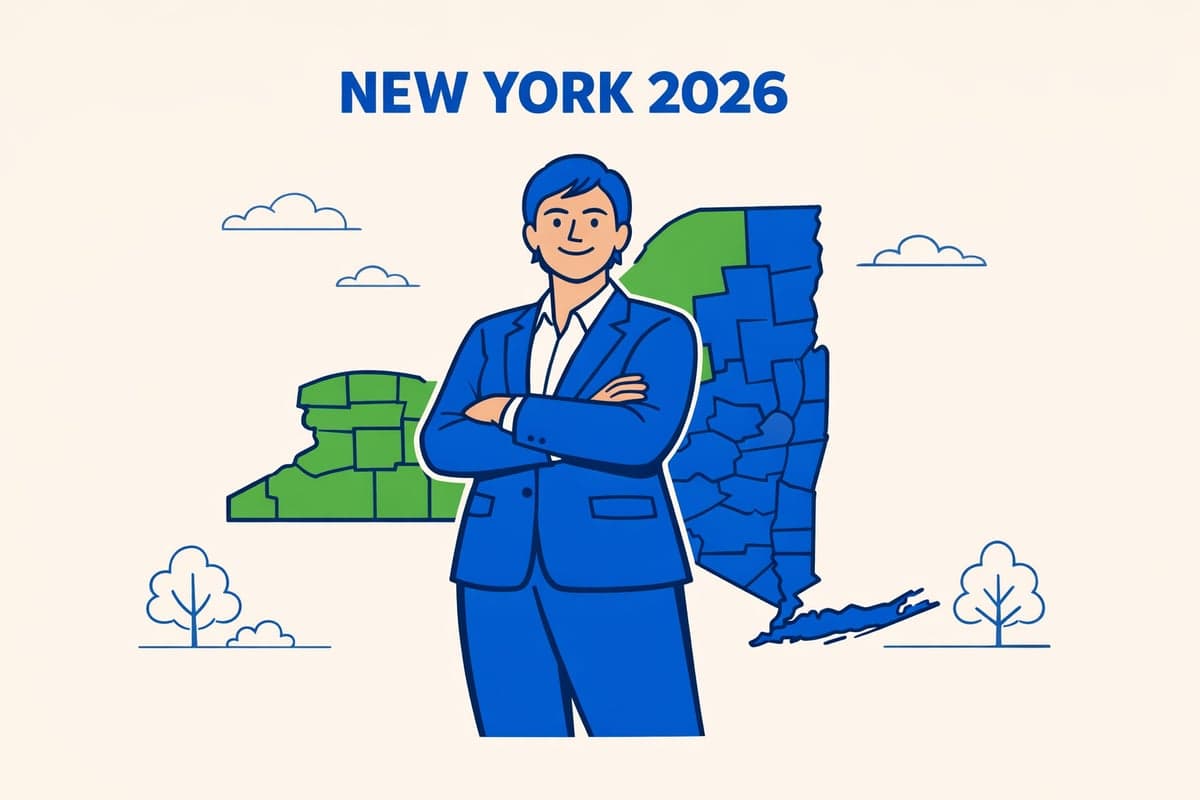 New York State map showing LLC publication costs by county with price ranges