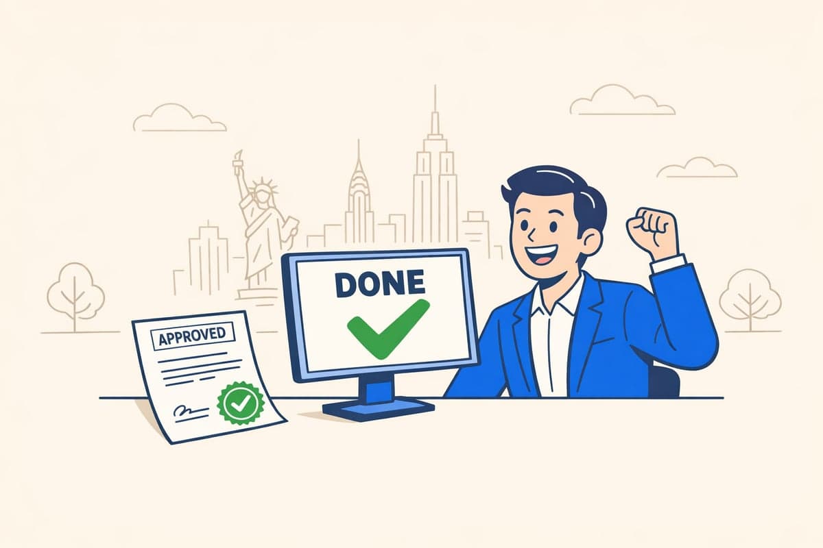 Certificate of Publication approved — checking LLC status on NY Department of State database