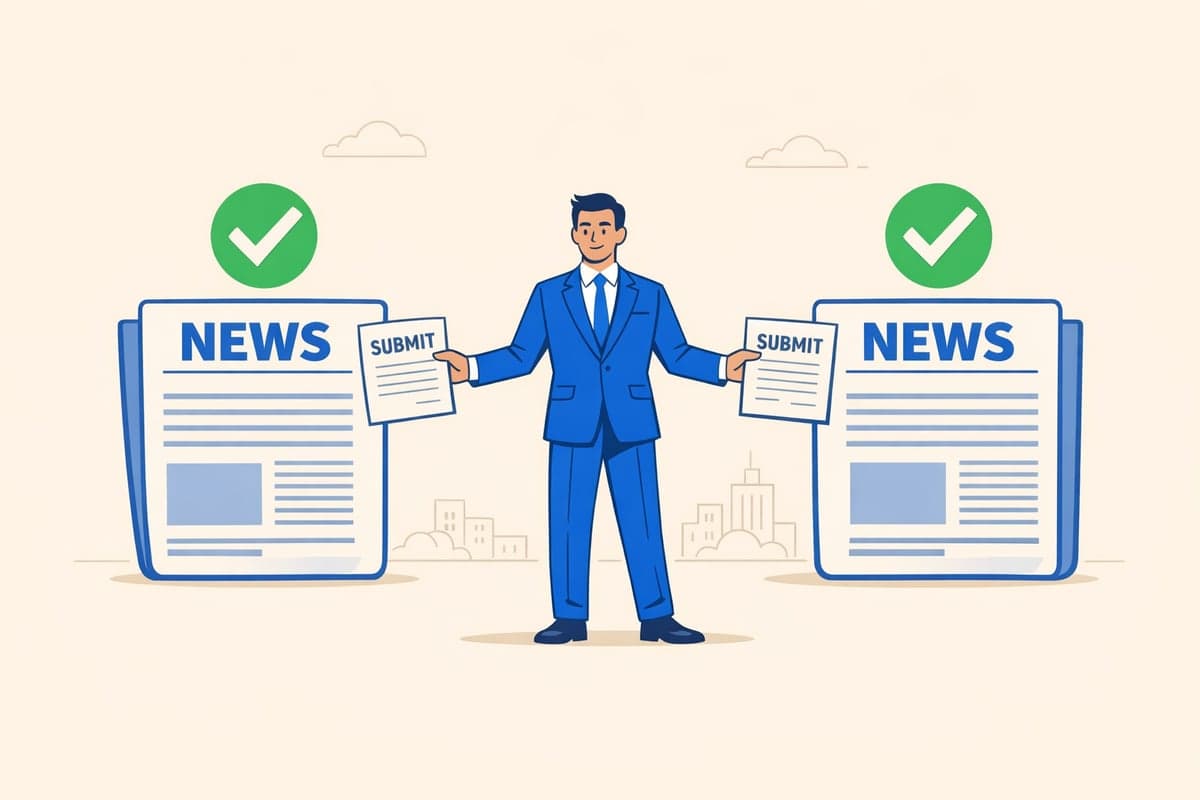 Professional submitting publication notices to two designated newspapers for New York LLC compliance